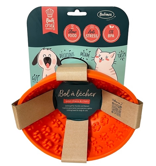 Picture of Bubimex Bubichef lick bowl orange